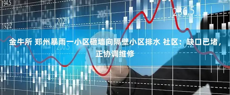 金牛所 郑州暴雨一小区砸墙向隔壁小区排水 社区：缺口已堵，正协调维修