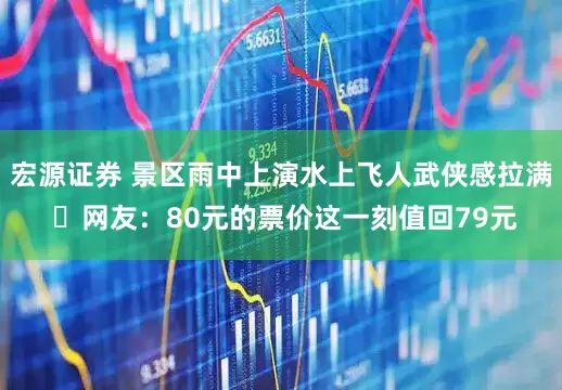 宏源证券 景区雨中上演水上飞人武侠感拉满 ​网友：80元的票价这一刻值回79元
