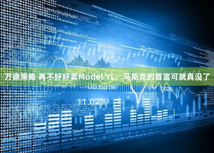 万德策略 再不好好卖Model YL，马斯克的首富可就真没了